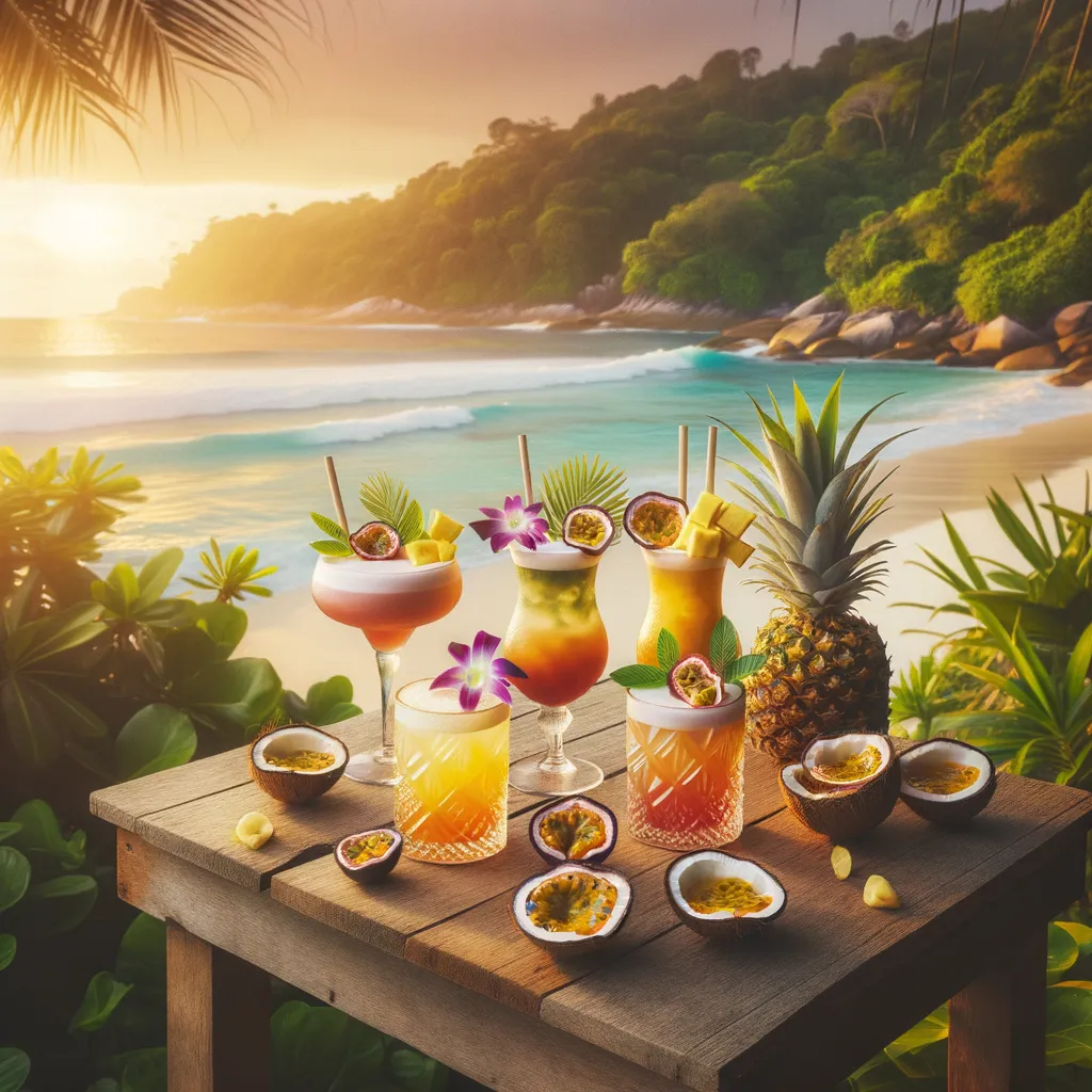 Cocktails Infused with Tropical Flavors