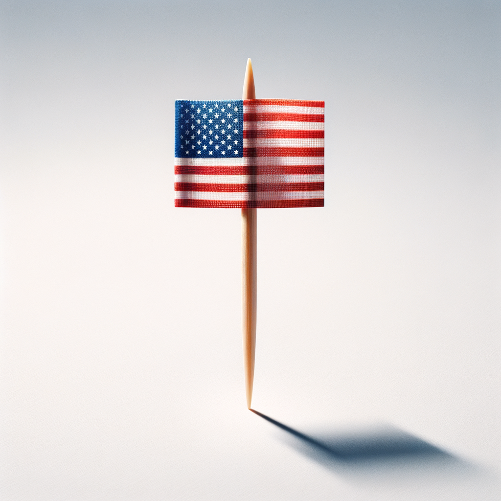 1 American Flag Toothpick