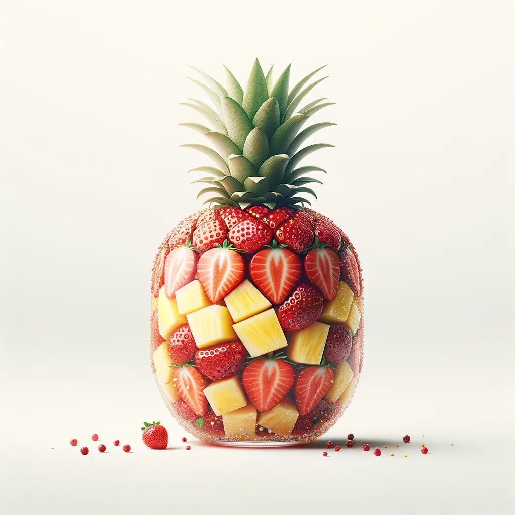 2 oz Strawberry- And Pineapple-Infused Macchu Pisco